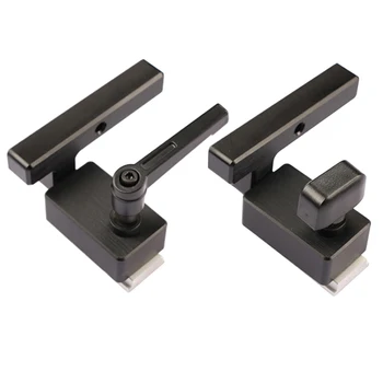 

Miter Track Stop for T-Slot T-Tracks Woodworking DIY Tool Miter Track Stopper Aluminum Alloy Chute Limit Flip Manual