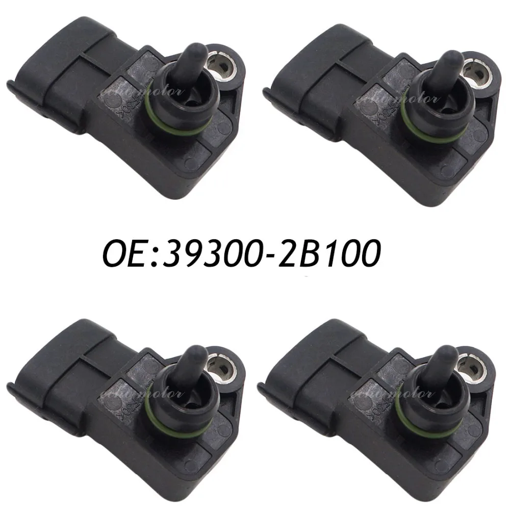 

4PCS Original Manifold Absolute Pressure MAP Sensor For Hyundai I30 Elantra Veloster; Kia Forte Soul 39300-2B100, 393002B100
