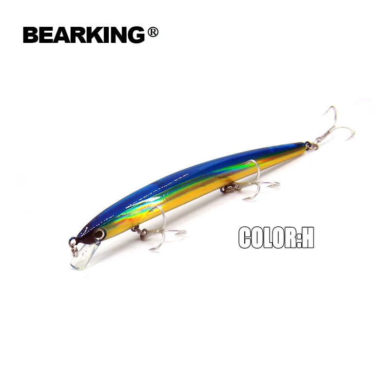 

Bearking brand 2017 Fishing Lure BK-M32 5PCS Minnow 14cm 16g Depth Wobbling Minnow Lure Plastic Hard Bait Fishing Wobblers