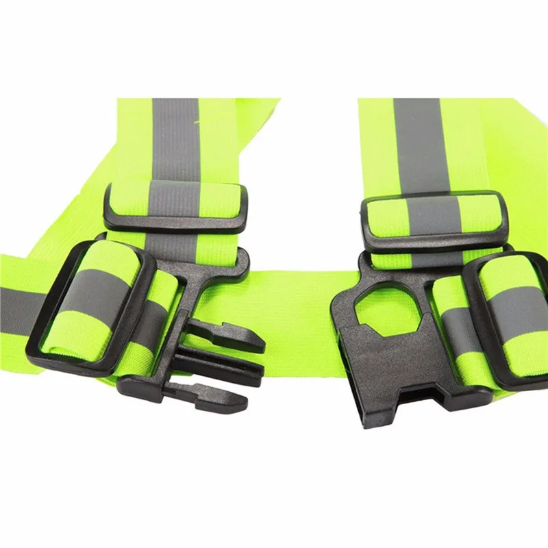 360 градусов высокая видимость жилет безопасности жилет открытый для бега Велоспорт Жилет Жгут светоотражающий ремень куртка безопасности