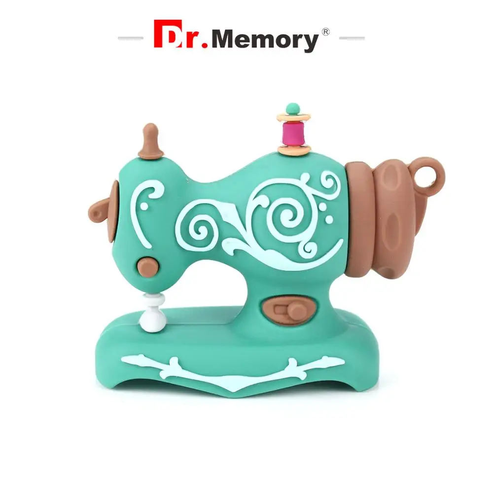 Dr. Memory Usb флеш-накопитель 32 ГБ флеш-накопитель 64 ГБ 128 ГБ Usb память 2,0 Милая швейная машина силиконовая флеш-память 4 ГБ 8 ГБ 16 ГБ подарок