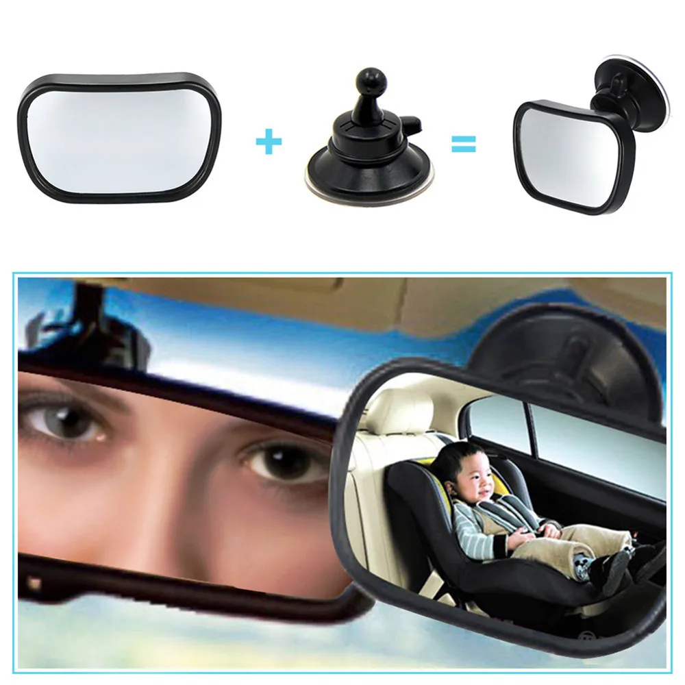 

2 in 1 Mini Safety Car Back Seat Baby View Mirror Adjustable Baby Rear Convex Mirror Auto Baby Kids Monitor Auto accessoires