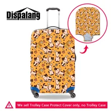 Dispalang чемодан защитный чехол 3D милые домашние животные чемодан на колесиках для 18 20 22 24 26 28 30 дюймов тележка Чехол Размер X/M/L