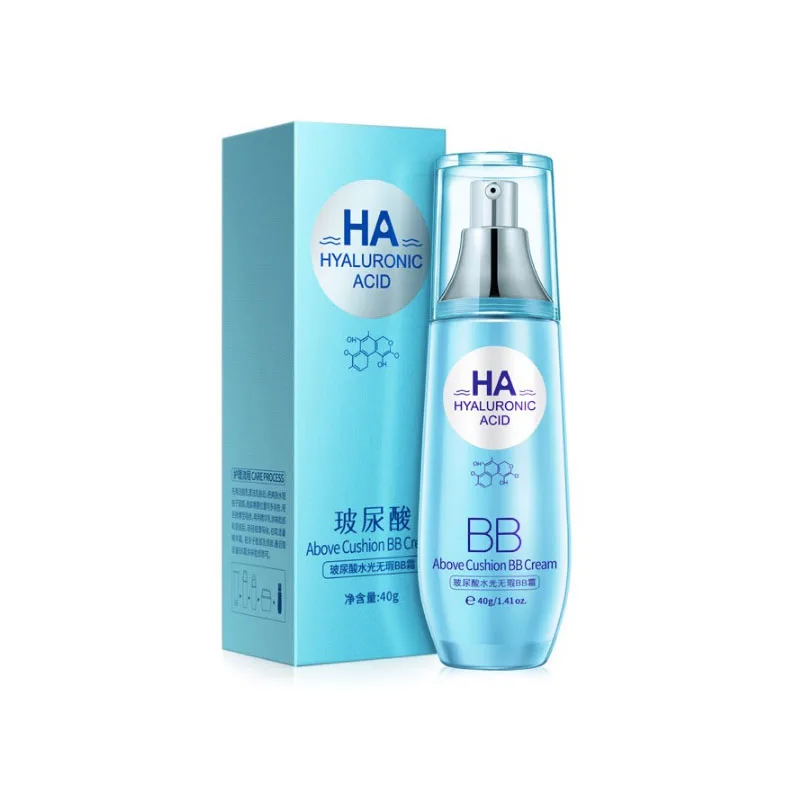 Makeup Perfect Cover Hyaluronic acid BB Cream Natural Face Foundation Base Facial Whitening