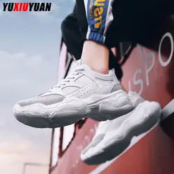 2019 модная сетчатая (воздушная сетка) Платформа Нескользящая шнуровка спортивная обувь для бега Горячая Мужская обувь для отдыха Lifestyle