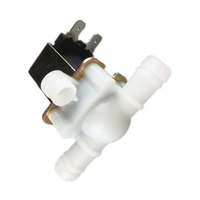 Бесплатная доставка 1 шт. Новый Соленоидный клапан водяной клапан 10 мм 12 В 220 В Пластиковый водяной клапан - изображение