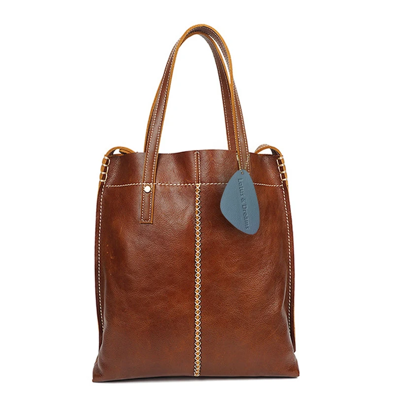 Lotus & Dreams Retro Women's Handbag Ladies Genuine Leather Purse Cheap