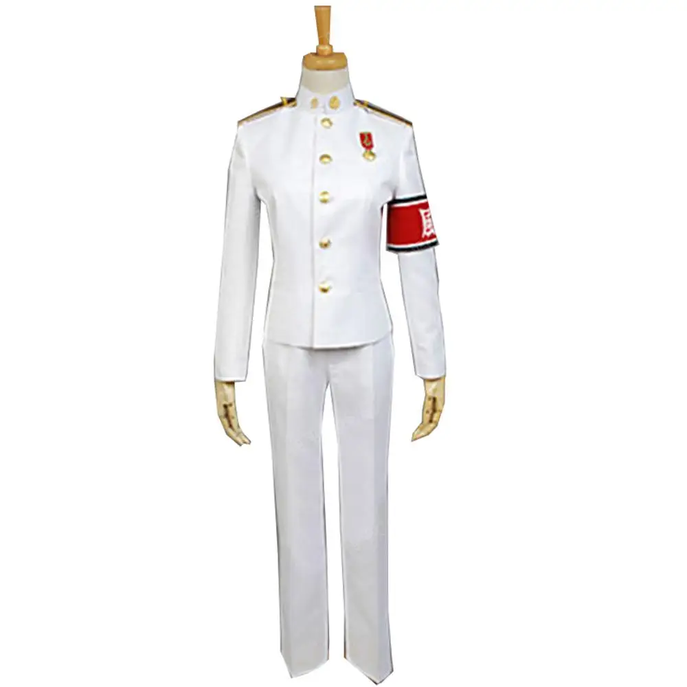 Danganronpa Dangan-Ronpa Ishimaru Kiyotaka униформа косплей костюм - Цвет: Белый