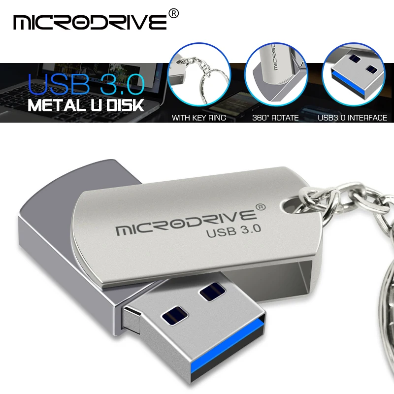 Металлический флэш накопитель USB 128 8 ГБ 16 32 64 3 0 Гб|USB флэш-накопители| |