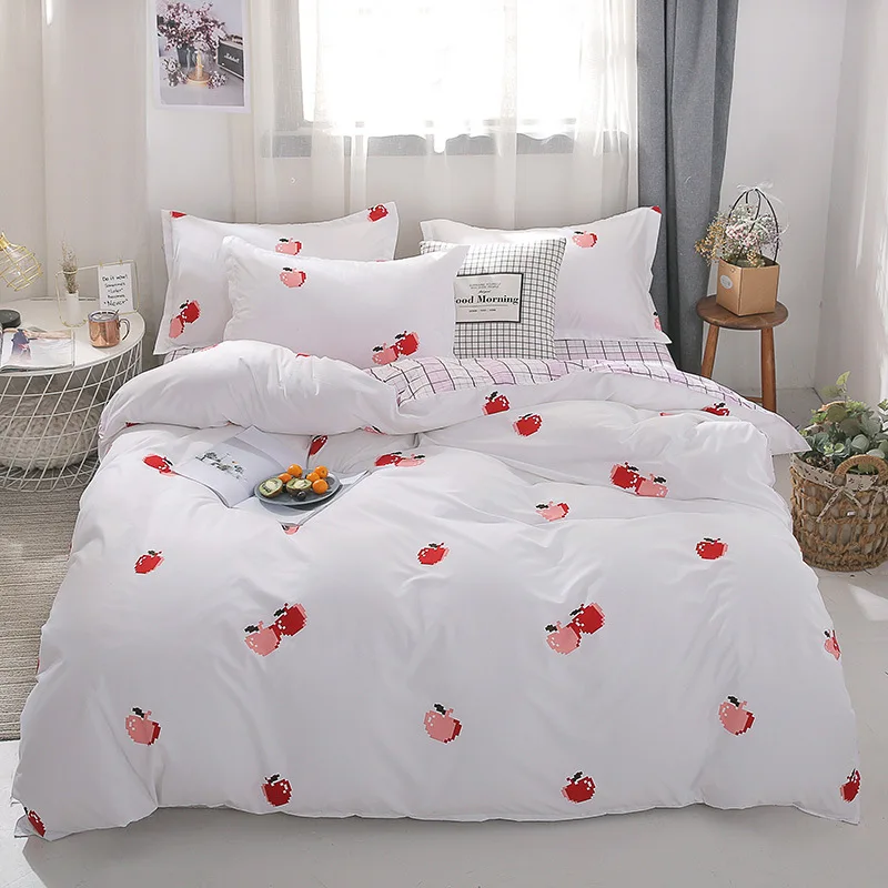 

Cherry 4pcs Girl Boy Kid Bed Cover Set Duvet Cover Adult Child Bed Sheets And Pillowcases Comforter Bedding Set 2TJ-61016