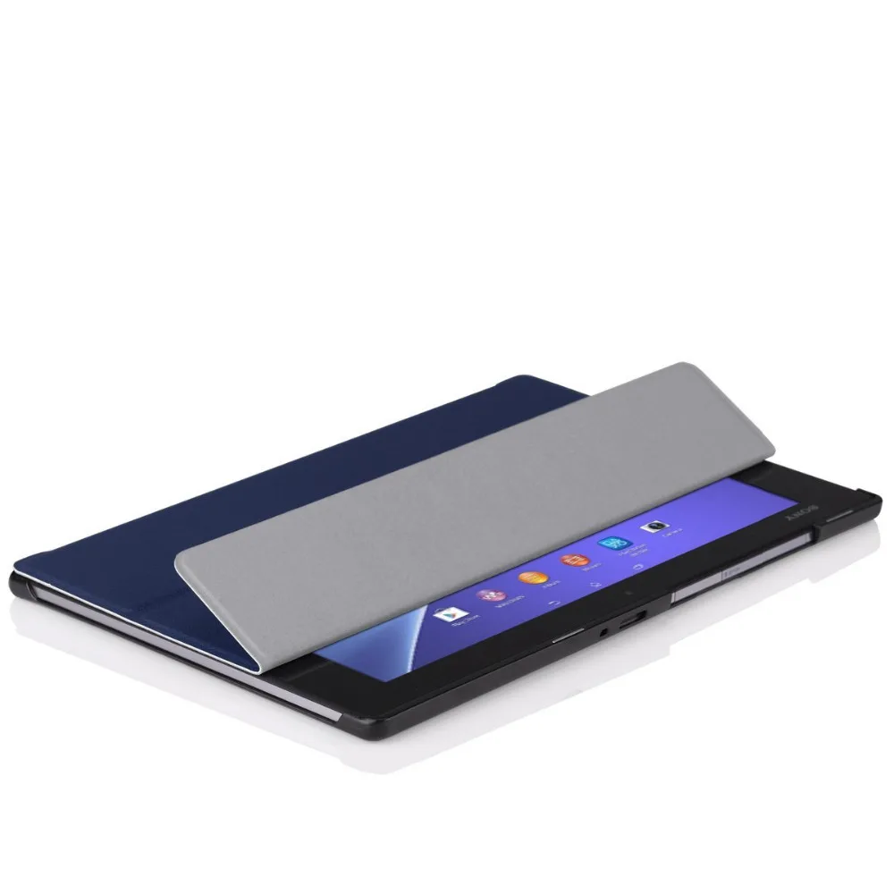 Тонкий легкий кожаный чехол с магнитной подставкой для планшета Sony Xperia Tablet Z2