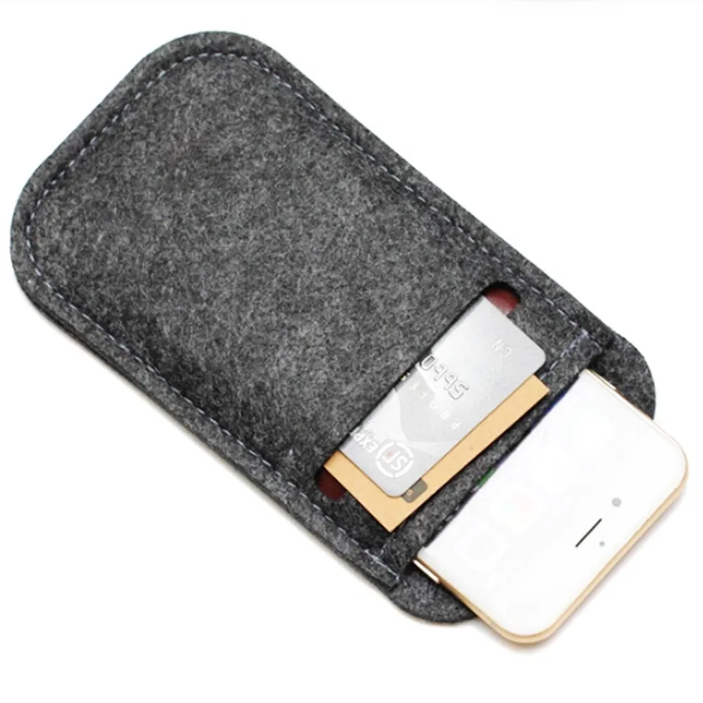 Универсальный шерстяной войлочный чехол для телефона, кошелек, сумка 4,7 ''5,5'' для iPhone 6, 7, 8 Plus, чехол для мобильного телефона, чехол для samsung, Xiaomi