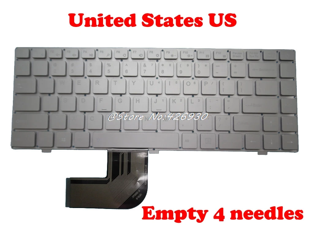 Клавиатура для ноутбука Teclast F7 Русский RU английский США черный серебристый розовый без рамки