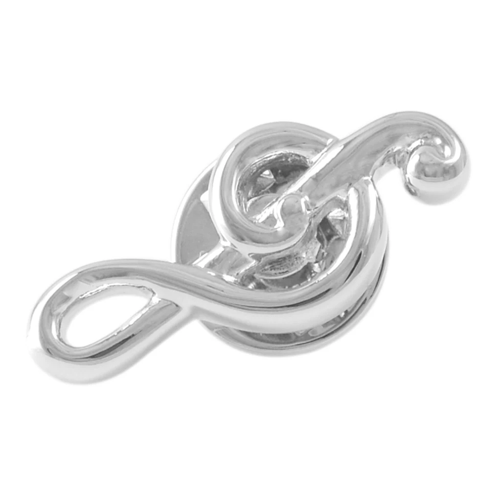 Newly Classic Brooches For Women Men Music Note Brass Lapel Pins Hot Sale Badge Clothing Bags Backpacks Jackets Hat Ornament 
