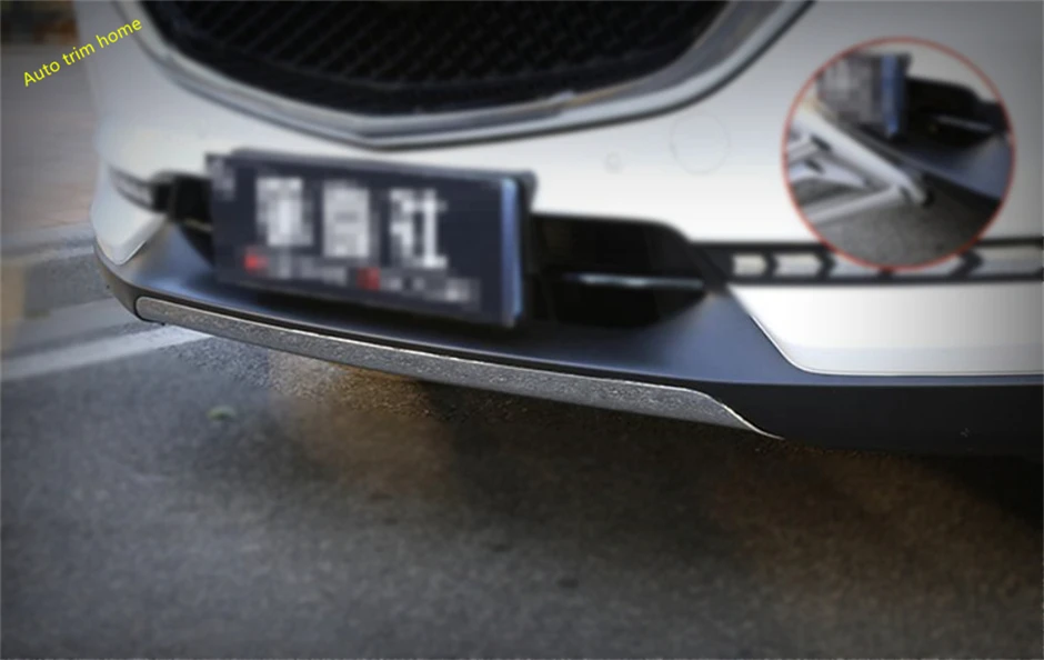 

Lapetus Exterior Refit Kit For Mazda CX-5 CX5 2017-2019 Stainless Steel Front Bumper Bottom Panel Strip Protection Cover Trim