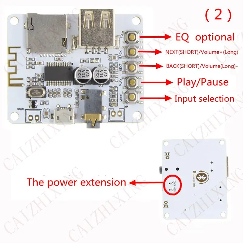 Bluetooth аудио приемник Bluetooth MP3 декодирование USB TF карта декодирование вещания выходной уровень перед воспроизведением