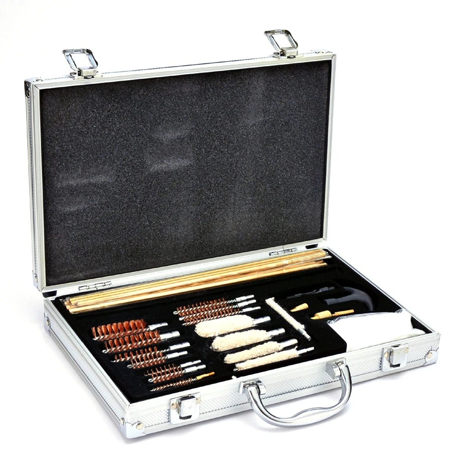 Universal Gun Cleaning Tool Hand Shot Gun Clean Kit Set Pistol Pipe Mop Brush Rifle Accessory Maintenance With Case Universal Gun Cleaning Tool Hand Shot Gun Clean Kit Set Pistol Pipe Mop Brush Rifle Accessory Maintenance With Case