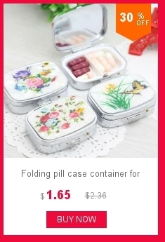 40 шт. складной pill случае контейнер для лекарств Организатор Pill box Портативный таблетки резак разветвители pastilleros pildoras estuche