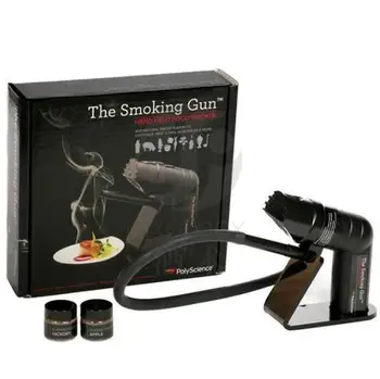 

Free shipping cocktailgeek Smoking Gun Handheld Food Smoker Metal Barware/Bar Tools