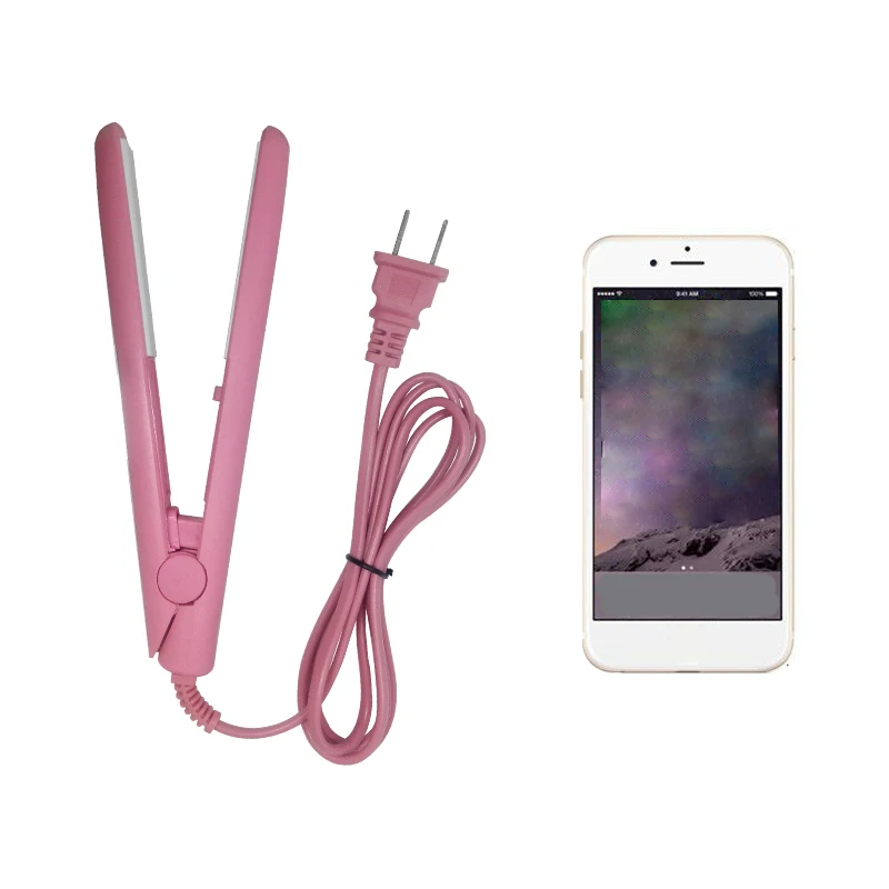 Yafun-110V-240V-mini-Styling-Tools-Professional-hair-straightener-Waves-Irons-Waves-Care-tool-lisseur-pink (1)