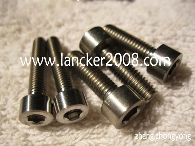 M5x15 Gr5 Шестигранная головка с головкой из титанового сплава DIN912|head cap screw|titanium