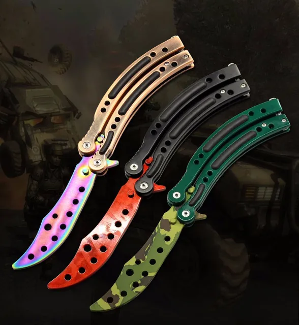 CS GO Butterfly knives handle training knife toys CSGO Aerospace