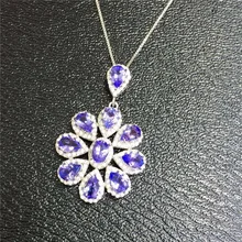 KJJEAXCMY boutique jewelry,925 Sterling Silver Plated Platinum, inlaid with natural mulberry, women's necklace, pendant crystal, 925 silver plated necklace with stylish heart pendant
