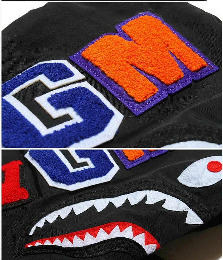 shark hoodies mens jackets and coats hip hop hoody tracksuits