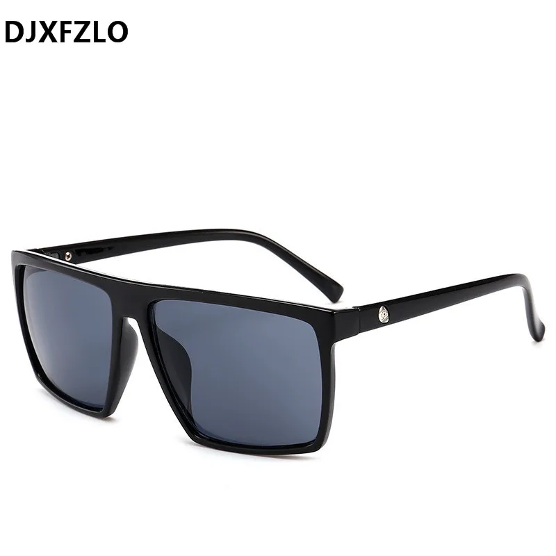

DJXFZLO 2018 Square Sunglasses Men Brand Designer Mirror Photochromic Oversized Sunglasses Male Sun glasses Man oculos de sol