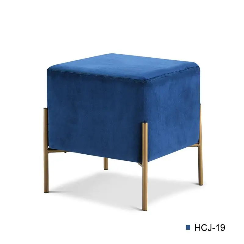 style1 Современная минималистская обувь скамейка диван небольшой квадратный табурет личность табурет гостиная ткань табурет - Цвет: style1