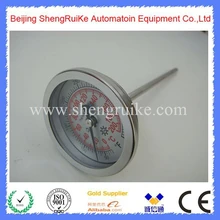 2," дюймовый регулируемый биметаллический термометр из нержавеющей стали, SS304, 0-200C& F