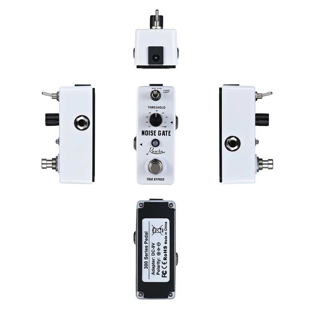 Rowin LEF-319 noise Gate шумоподавление гитарный эффект педаль 2 режимов алюминиевый сплав оболочки истинный обход