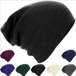 2017 Дешевые Твердые Осень-зима классический стиль шапочки Лидер продаж вязаные шапки Ice Cap унисекс шапка наушники для мужчин и женщин