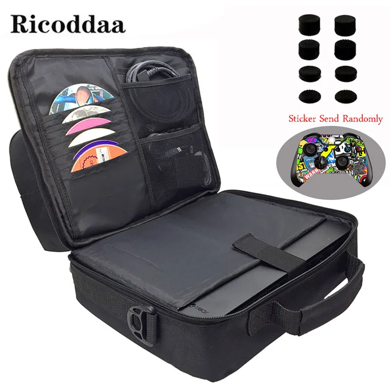 

For Xbox One X Game Sytem Bag Canvas Carry Bags Case For Microsoft XboxOne X Shoulder Console Travel Storage Carry Handbag