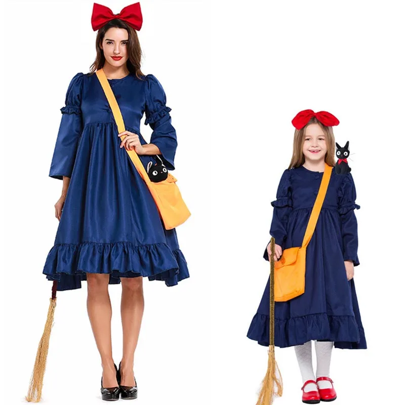 Women/'s Kiki/'s Delivery Service Halloween Cosplay Costume Witch Dress