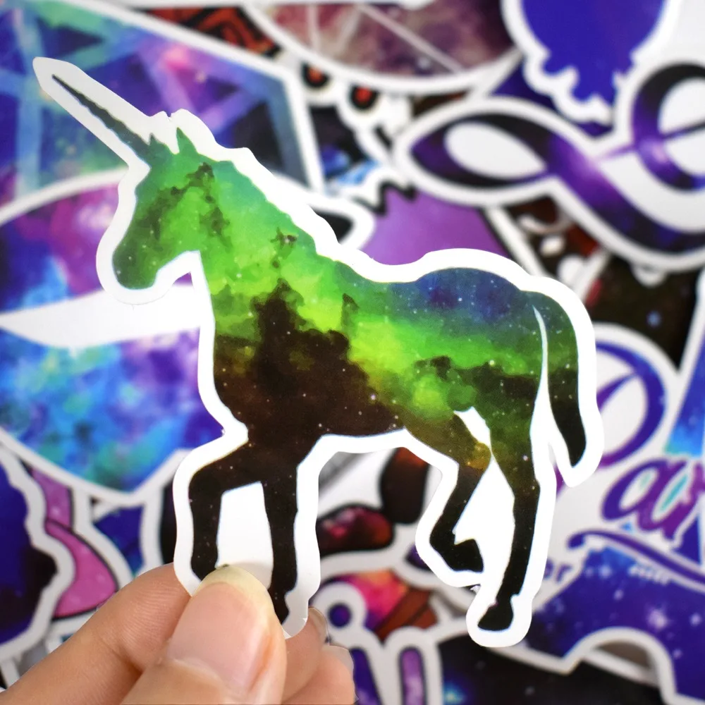 50Pcs Galaxy Stickers Funny Anime Cartoon Sticker for Children Laptop Bicycle Suitcase Guitar Luggage Skateboard Car Vinyl Decal5