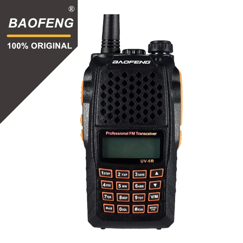 Baofeng UV 6R Two Way Radio Professional CB Radio Dual Band 128CH LCD