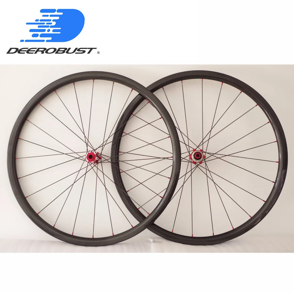 

1193g Lightest 700C 30mm Carbon Tubular Road Disc Cyclocross Bicycle Wheels CX Bike Wheel set Novatec Disc Brake 24 Holes