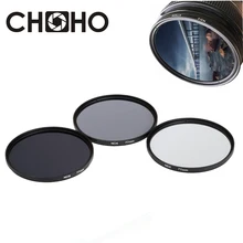 Filtre ND densité neutre ND2 ND4 ND8 filteurs 49MM 52MM 55MM 58MM 62MM 67MM 72MM 77MM photographie pour appareil photo Canon Nikon Sony