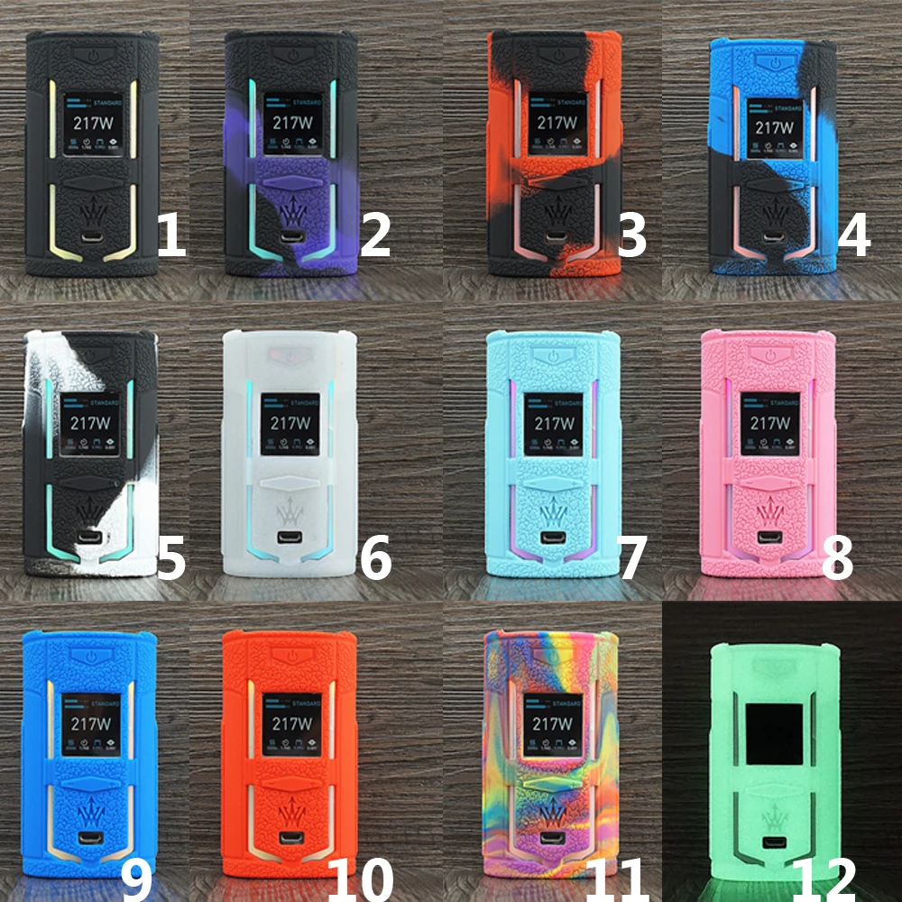 

Texture Case for VooPoo X217 217W x Woody TC Box Mod Protective Silicone Rubber Sleeve Cover Shield Wrap