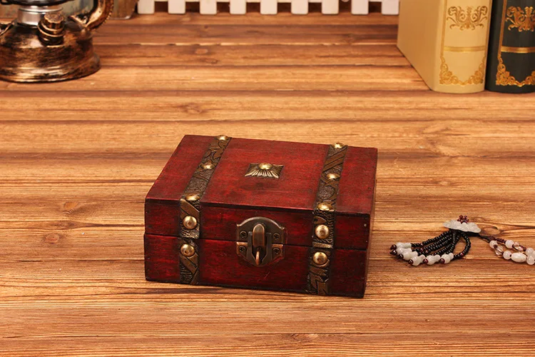 Лучшие продажи Восстановленный древний способ чехол на заказ ювелирные изделия антикварная коробка для хранения швейная коробка с небольшой деревянной коробкой