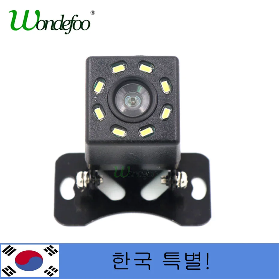 

Wondefoo! Korea! Korean! Universal Car Rear View reverse Camera 8 LED Night Vision Waterproof CCD HD Color Backup Parking Camera