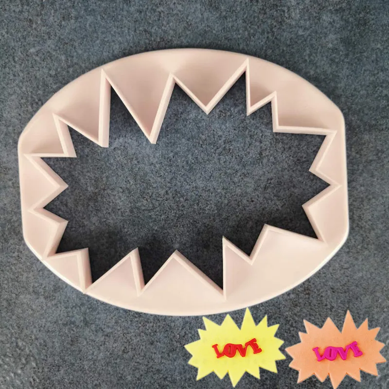 Kitchen 1PCS BAM,POW, ZAP Shape Cutter Plastic Cake Decorating Mold