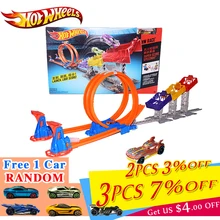 Оригинальные автомобильные игрушки Hot Wheels, трек, лимит, прыжок, классика, фильм, антикварные машины Hotwheels, игрушка, трек для детского подарка, DJC05