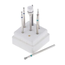 7 шт./компл. для удаления кутикул пилки для ногтей набор сверл маникюрный Электрический ротационный заусенец Полировочная головка с футляром для хранения