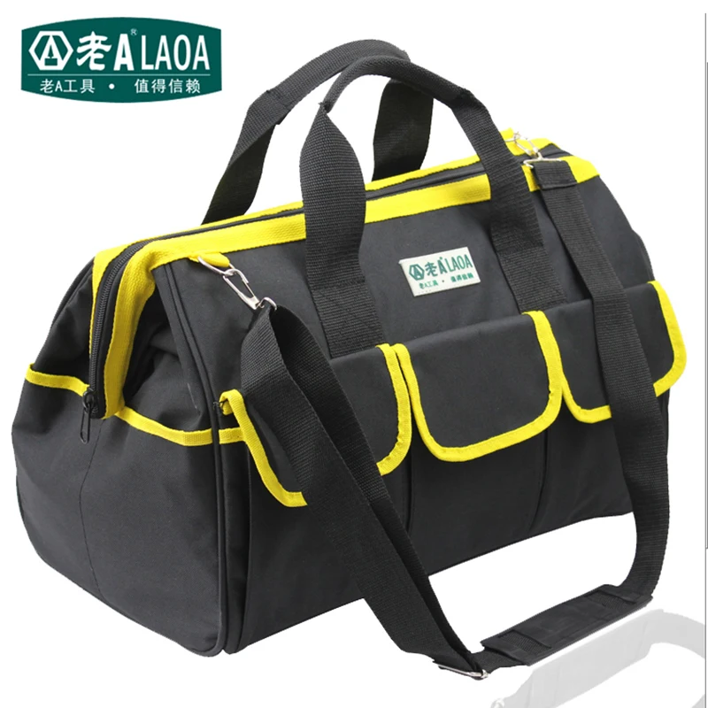 LAOA универсальный инструмент сумка большая емкость утолщенная Professional Repair Инструменты сумка 12 дюймов 14 дюймов 18 дюймов сумка-мессенджер
