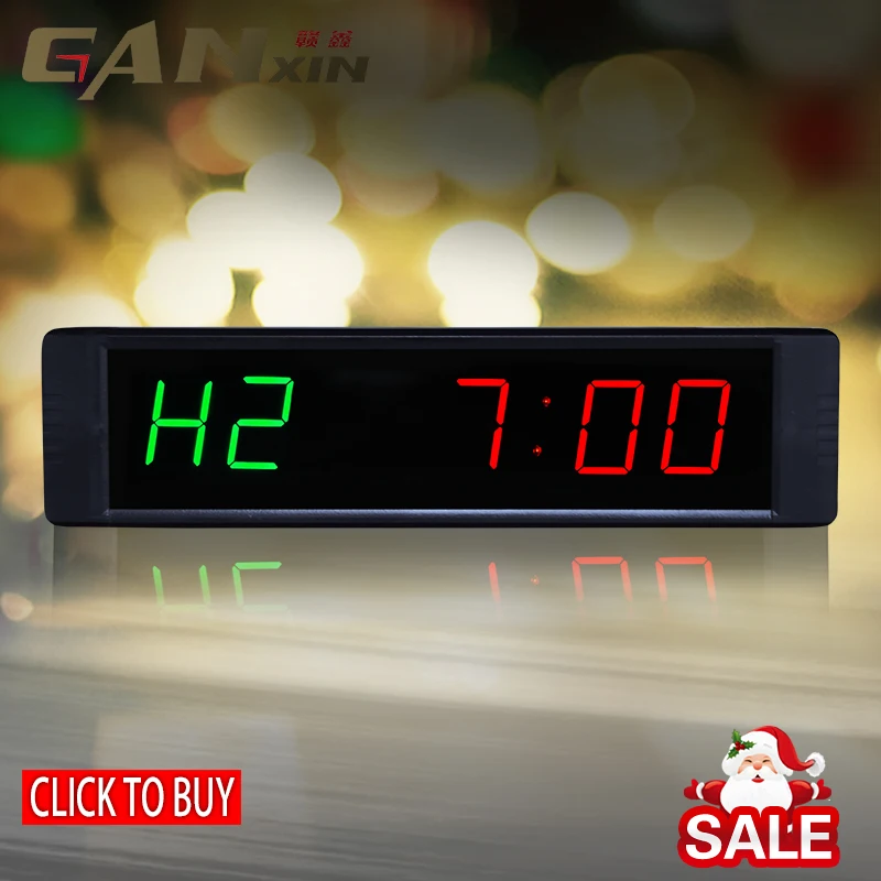 New Multifunctional CrossFit ProgramLED Interval Timer w//Remote For EMOM Tabata