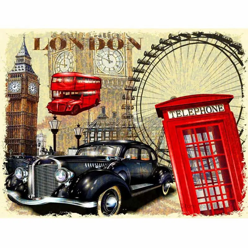 

CHUNXIA Framed DIY Painting By Numbers Car Acrylic Painting Modern Picture Home Decor For Living Room 40x50cm RA3161