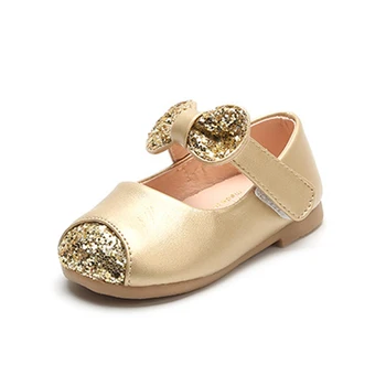 

Flat Shoes Kids Girls 2018 Designer Sneakers With Shiny StonesToddler Girls Shoes Bow-knot Kids Footwear Children Dance Shoes