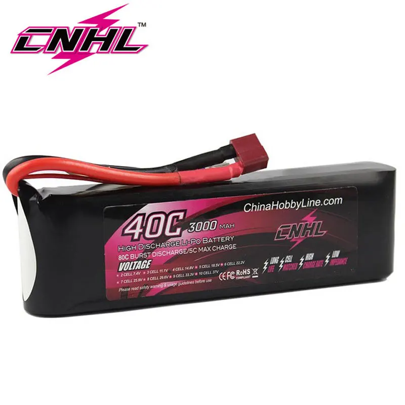 

CNHL 3000mAh 4S 14.8V 40C Lipo Battery